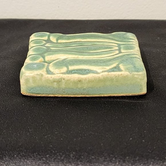 Vintage Pewabic Tile Lotus Design - Picture 12 of 12